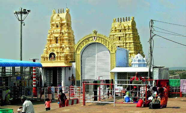 A file photograph of the Yadadgirigutta temple, which is among the prominent temples in Telangana where temple funds were misused by the committee members.(Photo: DC) A file photograph of the Yadadgirigutta temple, which is among the prominent temples in Telangana where temple funds were misused by the committee members.(Photo: DC)